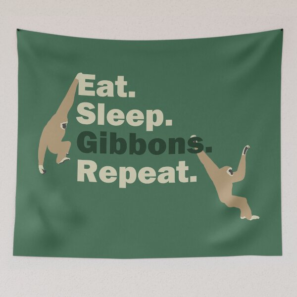Item preview, Eat, Sleep, Gibbons, Repeat - v2 designed and sold by GeoCreate.