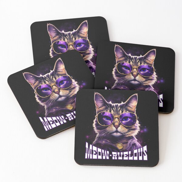 Item preview, Cosmic Cool Cat Meow-rvelous Design designed and sold by andasanc14.