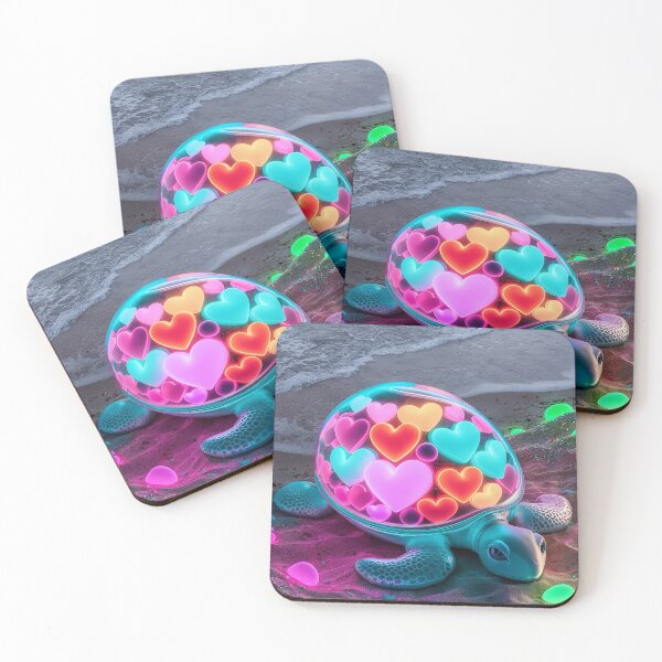 Item preview, Neon Heart Turtle Dreamscape Tough Case designed and sold by AsCreationss.