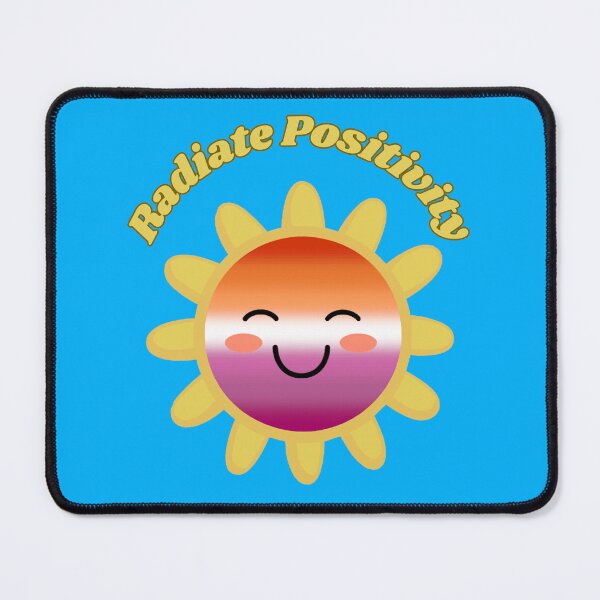 Item preview, Radiate Positivity Lesbian Pride Flag Colored Sun, Kawaii Lesbian Design, Pride Festival designed and sold by Travelslightly.