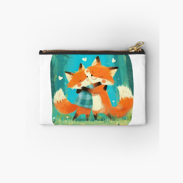 Item preview, Foxes hugging in the forest designed and sold by JoyfulNat.