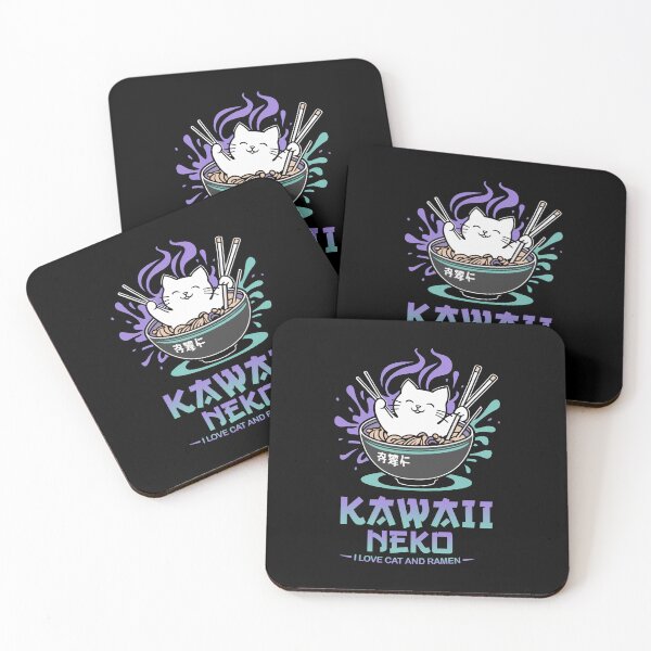 Item preview, Cat Ramen Kawai Neko I love ramen Japanese style anime designed and sold by CoolFuture.