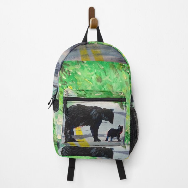 Item preview, Mama and baby bear crossing the road designed and sold by Unlockeverydoor.