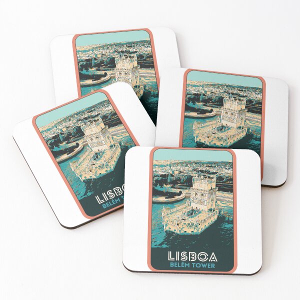 Item preview, Belem Tower Lisbon Portugal Tagus River Illustration | Historic Art designed and sold by Lemomo-artworks.