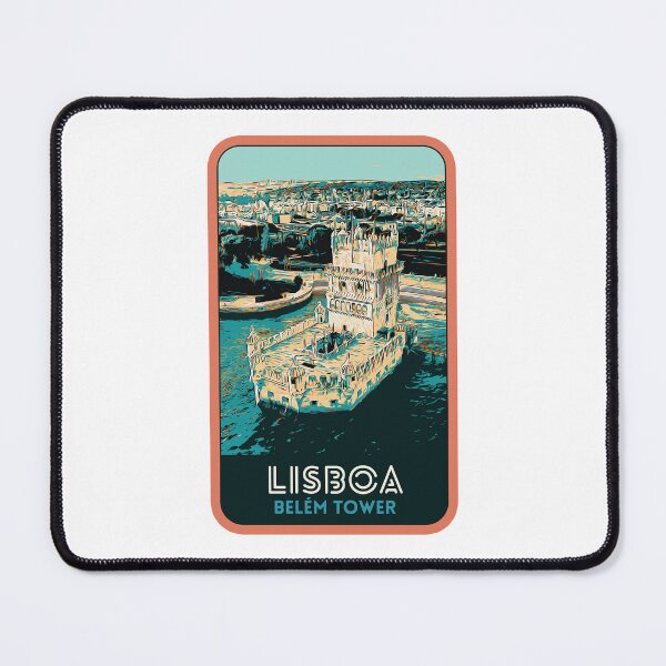 Item preview, Belem Tower Lisbon Portugal Tagus River Illustration | Historic Art designed and sold by Lemomo-artworks.