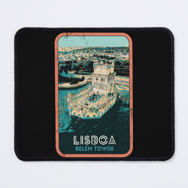 Item preview, Belem Tower Lisbon Portugal Tagus River Illustration | Historic Art designed and sold by Lemomo-artworks.