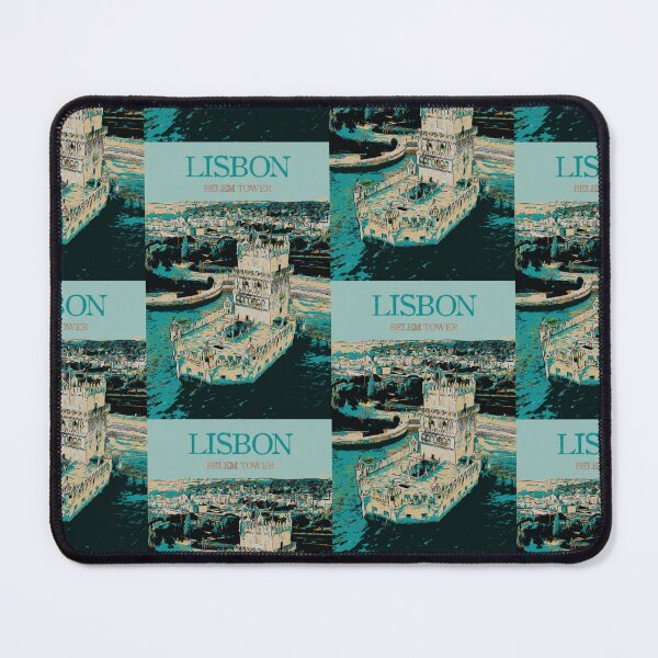 Item preview, Belem Tower Lisbon Portugal Tagus River Illustration | Historic Art designed and sold by Lemomo-artworks.