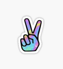 rainbow peace sign Sticker