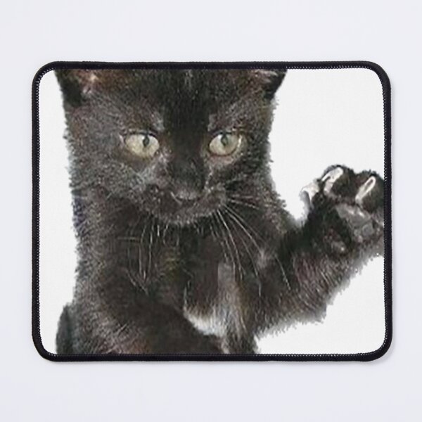 Item preview, Black kitten with claws out designed and sold by observation.