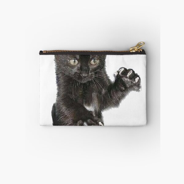 Item preview, Black kitten with claws out designed and sold by observation.