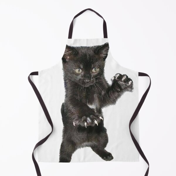 Item preview, Black kitten with claws out designed and sold by observation.