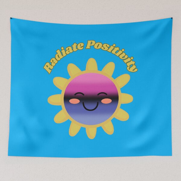Item preview, Radiate Positivity Omnisexual Pride Flag Colored Sun, Kawaii Omni Design, Pride Festival designed and sold by Travelslightly.