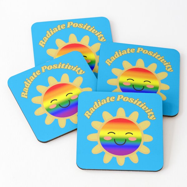 Item preview, Radiate Positivity LGBTQ Rainbow Pride Flag Colored Sun, Kawaii Rainbow Design, Pride Festival designed and sold by Travelslightly.
