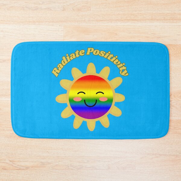 Item preview, Radiate Positivity LGBTQ Rainbow Pride Flag Colored Sun, Kawaii Rainbow Design, Pride Festival designed and sold by Travelslightly.