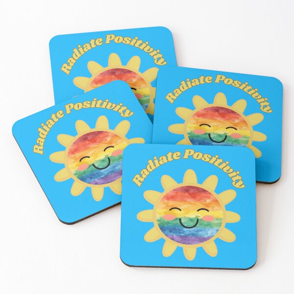 Item preview, Radiate Positivity LGBTQ Watercolor Rainbow Pride Flag Colored Sun, Kawaii Rainbow Design, Pride Festival designed and sold by Travelslightly.
