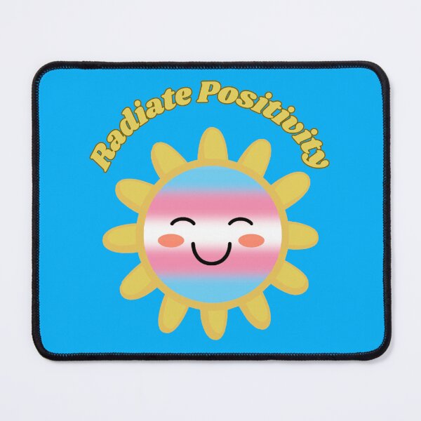 Item preview, Radiate Positivity Transgender Pride Flag Colored Sun, Kawaii Transgender Design, Pride Festival designed and sold by Travelslightly.