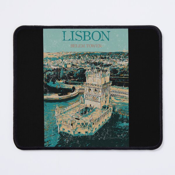 Item preview, Belem Tower Lisbon Portugal Tagus River Illustration | Historic Art designed and sold by Lemomo-artworks.