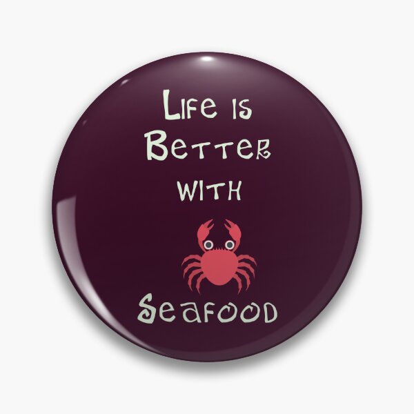 Aperçu de l'œuvre La vie est meilleure avec les fruits de mer créée et vendue par Studio LeDauphin.