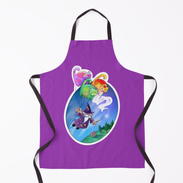 Item preview, Sky Wizard Conjures Cat Balloons designed and sold by sparklellama.