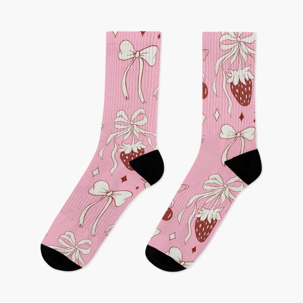 Item preview, Coquette Aesthetic. Bunny with bow, ribbons, bows, cherry with bow, strawberry. designed and sold by CoCoArt-Ua.