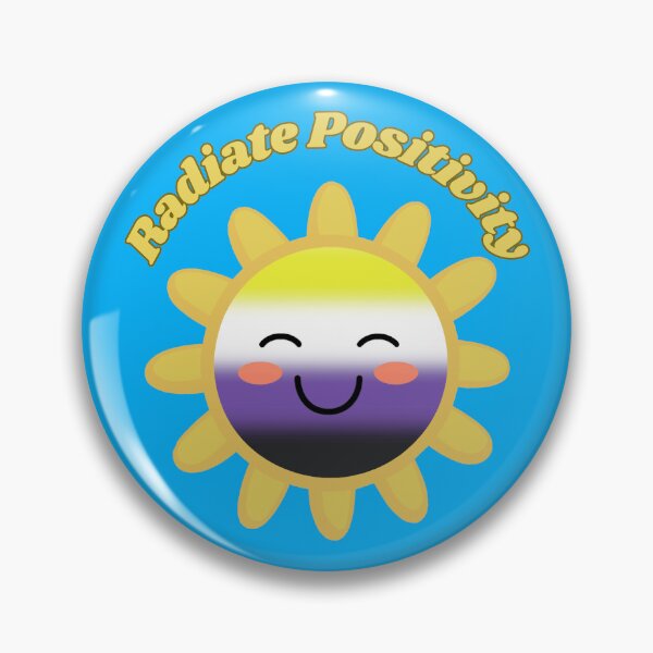 Item preview, Radiate Positivity Nonbinary  Pride Flag Colored Sun, Kawaii Enby Design, Pride Festival designed and sold by Travelslightly.