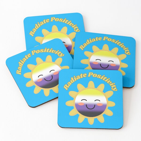 Item preview, Radiate Positivity Nonbinary  Pride Flag Colored Sun, Kawaii Enby Design, Pride Festival designed and sold by Travelslightly.
