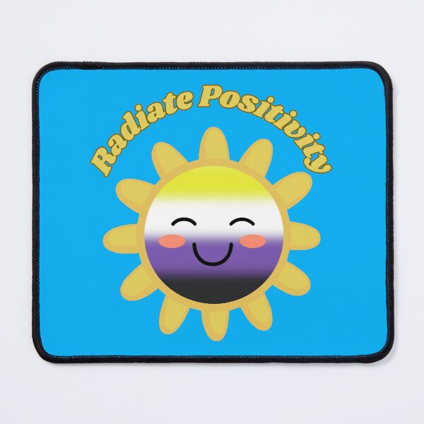 Item preview, Radiate Positivity Nonbinary  Pride Flag Colored Sun, Kawaii Enby Design, Pride Festival designed and sold by Travelslightly.