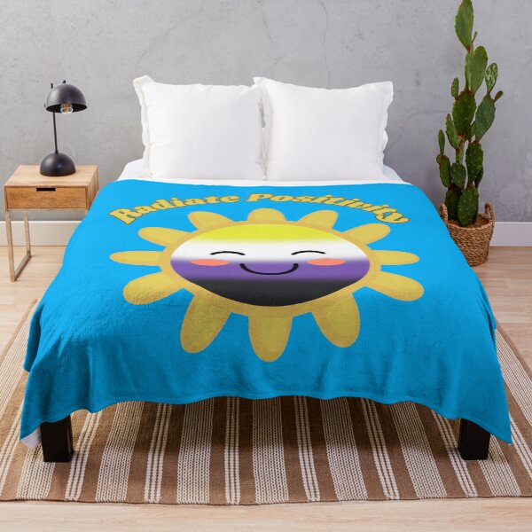 Item preview, Radiate Positivity Nonbinary  Pride Flag Colored Sun, Kawaii Enby Design, Pride Festival designed and sold by Travelslightly.