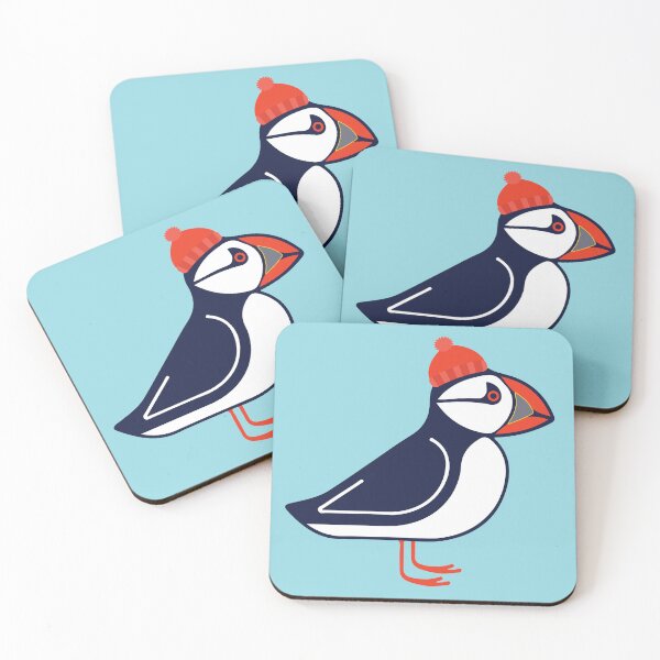 Item preview, Puffin with beanie designed and sold by kspfeif.