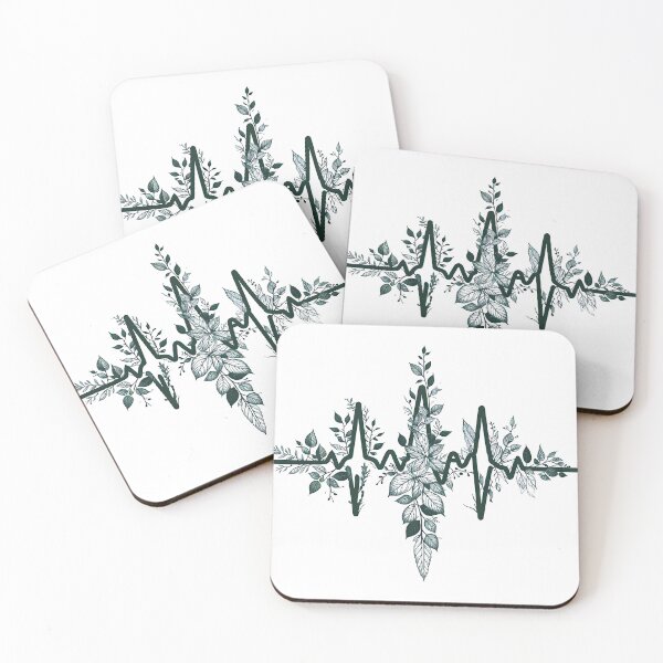 Item preview, Nature-Inspired ECG Foliage Design for Nurses designed and sold by PandaTShirtShop.
