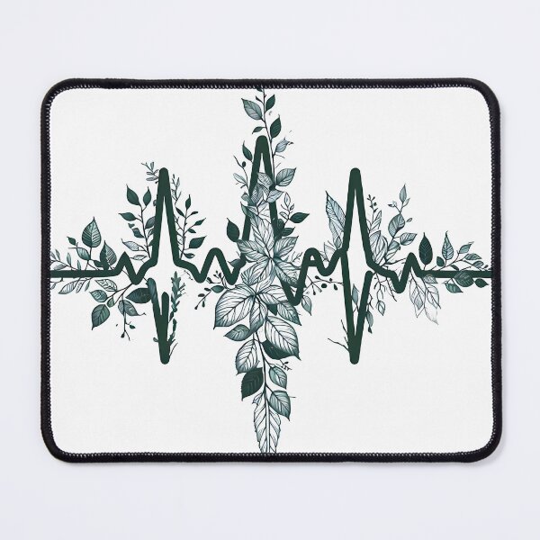 Item preview, Nature-Inspired ECG Foliage Design for Nurses designed and sold by PandaTShirtShop.