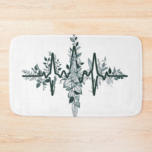 Item preview, Nature-Inspired ECG Foliage Design for Nurses designed and sold by PandaTShirtShop.