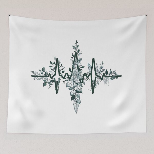 Item preview, Nature-Inspired ECG Foliage Design for Nurses designed and sold by PandaTShirtShop.
