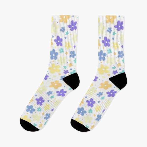 Item preview, Genderfaun Pride Flag Flowers Doodle Pastel Blue designed and sold by JoyfulJen.