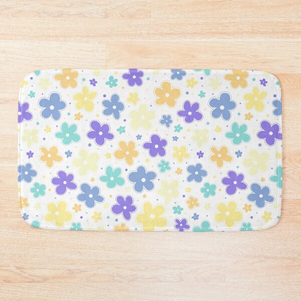 Item preview, Genderfaun Pride Flag Flowers Doodle Pastel Blue designed and sold by JoyfulJen.