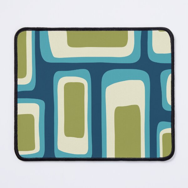 Item preview, Mid Century Modern Abstract Pattern in Blue and Green designed and sold by tonymagnerart.