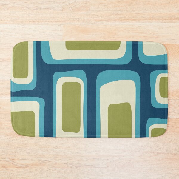 Item preview, Mid Century Modern Abstract Pattern in Blue and Green designed and sold by tonymagnerart.