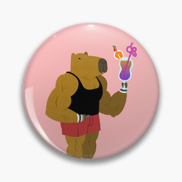 Item preview, Muscle Beach Capybara designed and sold by GravityBoy.