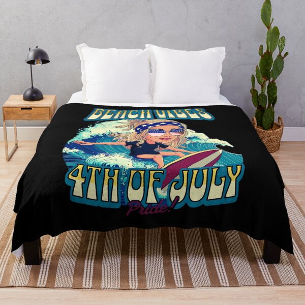 Item preview, Beach Vibes 4th of July Pride Surfing  - Celebrate Independence Day in Style designed and sold by MotivaChic.