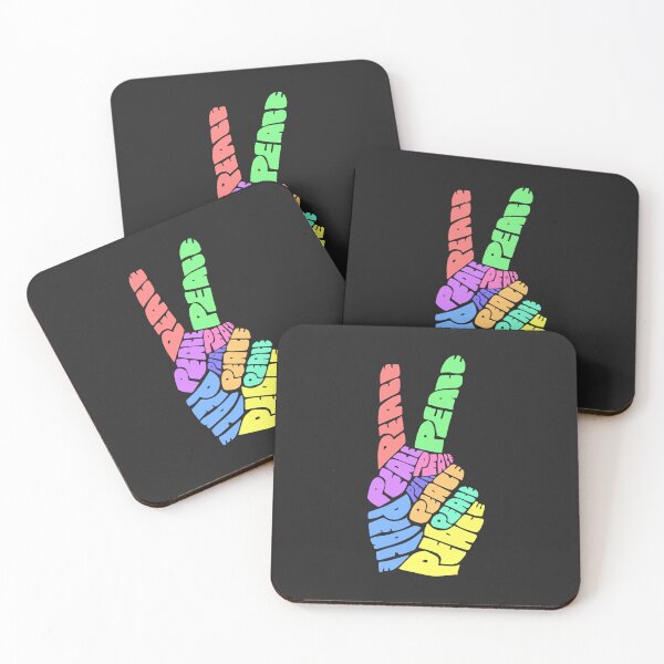 Item preview, Rainbow Peace Hand Sign designed and sold by everything4eva.