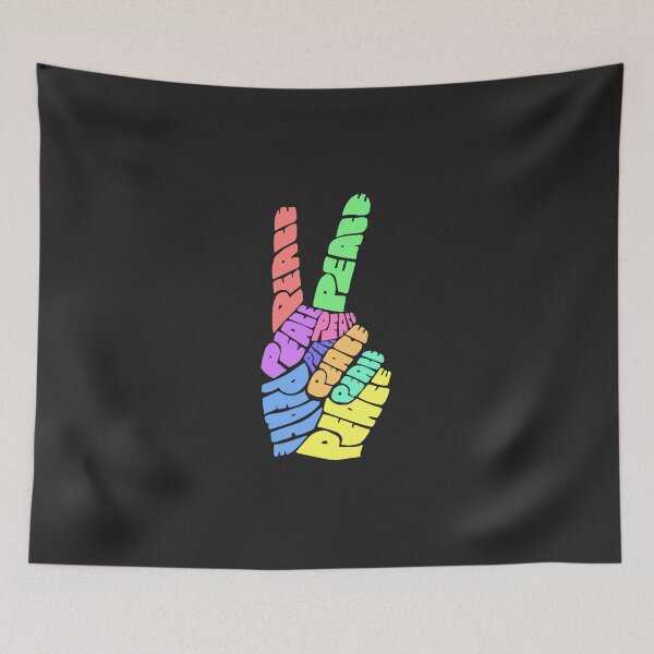 Item preview, Rainbow Peace Hand Sign designed and sold by everything4eva.