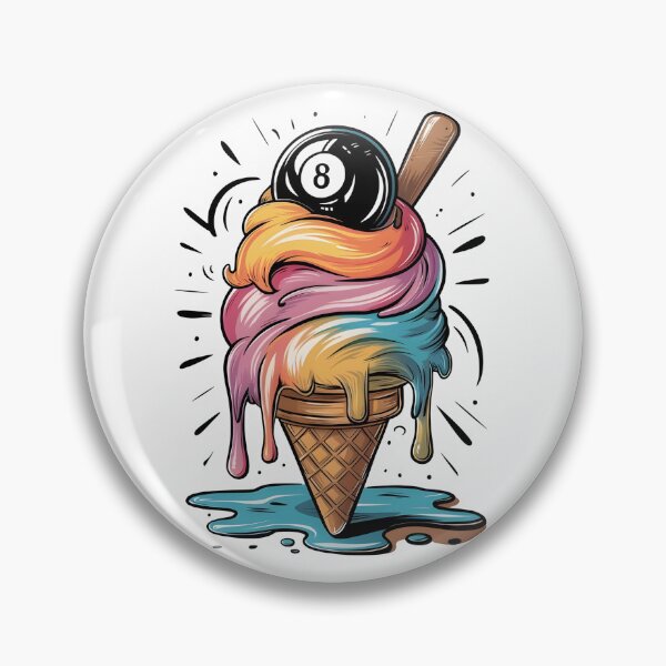 Item preview, Funny Billiard Melting Design For billiards pool, Ice Cream Lovers designed and sold by AmiGraph.