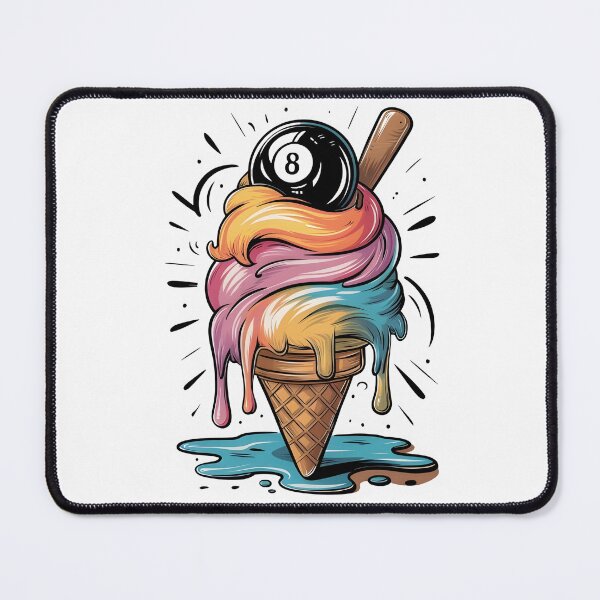 Item preview, Funny Billiard Melting Design For billiards pool, Ice Cream Lovers designed and sold by Creatiforge.