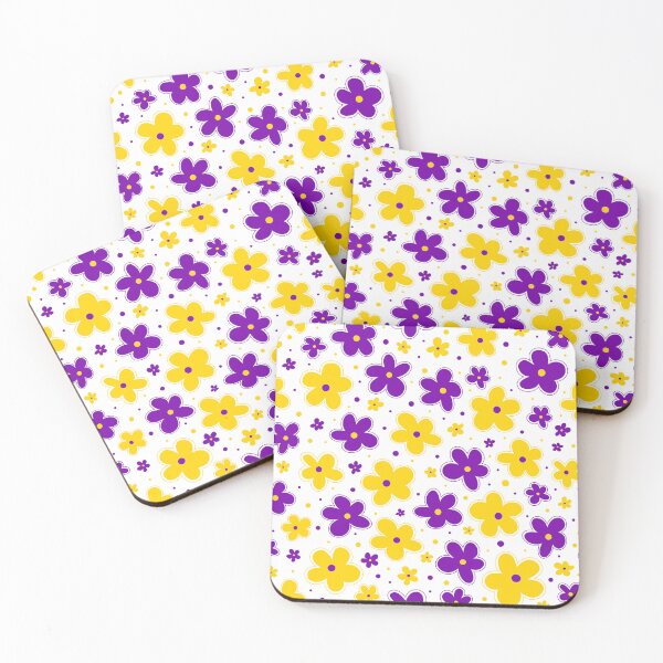 Item preview, Intersex Pride Flag Flowers Doodle Yellow Purple designed and sold by JoyfulJen.