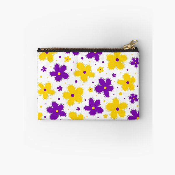 Item preview, Intersex Pride Flag Flowers Doodle Yellow Purple designed and sold by JoyfulJen.
