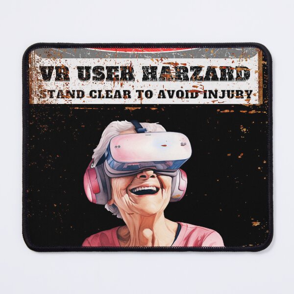 Item preview, Funny Grandma VR User Gamer Virtual Reality Old Warning Sign T-Shirt designed and sold by SOPIZiLA.