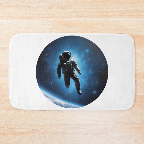 Item preview, Highly Detailed Astronaut Silhouette Floating in Inky Black Space - Contour Artwork (1430) designed and sold by WASjourney.