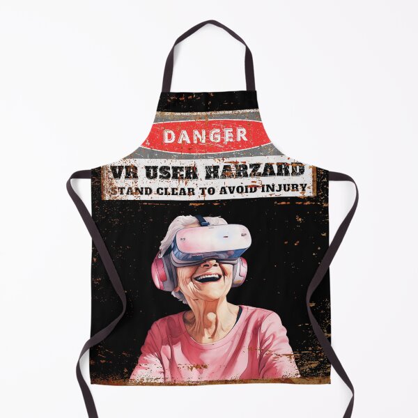 Item preview, Funny Grandma VR User Gamer Virtual Reality Old Warning Sign T-Shirt designed and sold by SOPIZiLA.