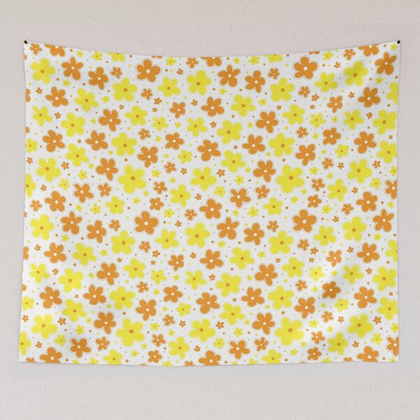Item preview, Maverique Pride Flag Flowers Doodle Yellow White Orange designed and sold by JoyfulJen.