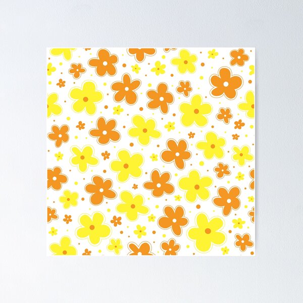 Item preview, Maverique Pride Flag Flowers Doodle Yellow White Orange designed and sold by JoyfulJen.